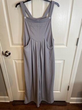 New Halara Gray Wide-Leg Jumpsuit overalls Large